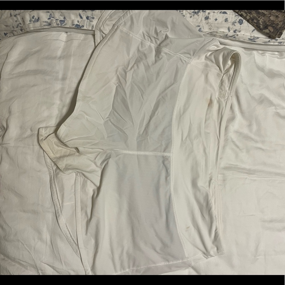 White Lululemon shorts 4 inch inseam